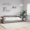 Vidaxl Sofa Z Materacem Do Spania, Kolor Taupe, 80X200 Cm, Tkanina