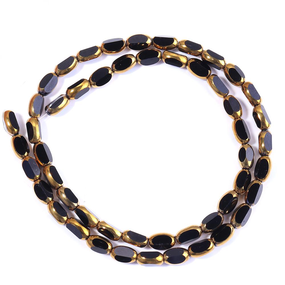 1 Strand 4x7mm Faceted Oval Crystal Beads Colorful Loose Spacer Glass Rice Beads For DIY Handmade Bracelet Necklace Accessories