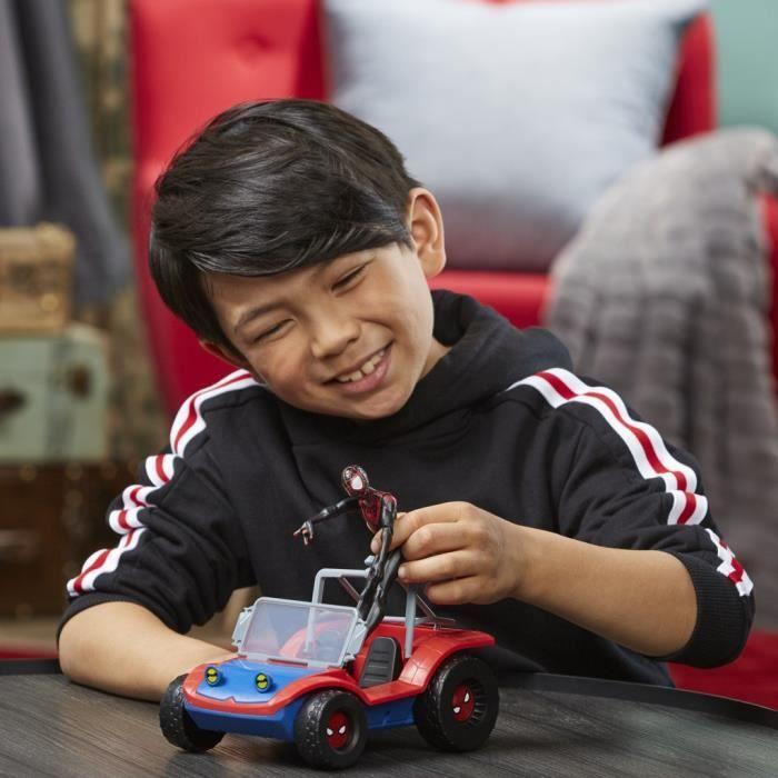 Véhicule Spider-Mobile et figurine Miles Morales Marvel Spider-Man 15cm dès 4 ans