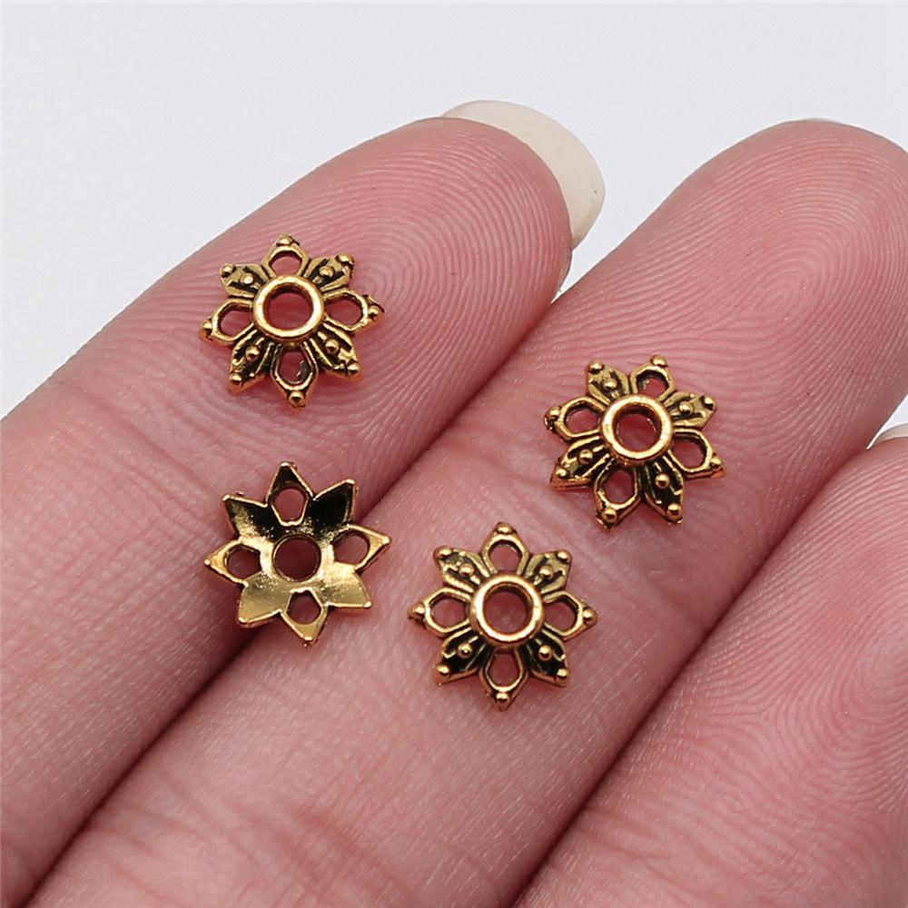 Small Bead Cap Spacer End Caps Antique Bronze Zinc Alloy Jewelry Making Craft Part As DIY Bead Cap