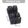 Driver-Side Vehicle Window Control Panel 13305373 208308247 with Four Buttons, Separate Lock Function, Plastic and Metal Construction and Mounting