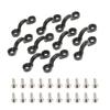 10pcs Nylon Bungee Deck Loops Tie Down Pad Eye with 20 Screws for Boat Kayak Deck Rigging Kit