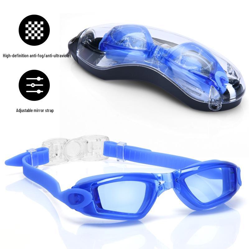 Unisex Myopia Swim Goggles: Professional, Waterproof, Anti-Fog, HD Children's Swim Gear.