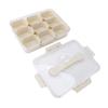 Plastic Seasoning Organizer Box 9 Compartments Sealing Fruit Snack Storage Containers with Clear Lid