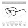 ZENOTTIC Acetate Anti Blue Light Blocking Glasses Retro Round Computer Gaming Goggles Eyewear CR-39 Clear Lens Optical Spectacle