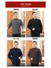 Men's Winter Cotton-Padded Jacket for Seniors - Thick Velvet Lining, Warm Outerwear for Dad or Grandpa