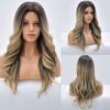Blonde Body Wave Synthetic Wigs For Women Long Wave White Lolita Cosplay Party Natural Heat Resistant Hair Pelucas De Mujer