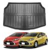 BIGKON Trunk Mat for Toyota Aqua MXP Series 2021 3D TPE Car Black (July - Present) - Construction, Material, Waterproof, Stain-Resistant, All-Weather,