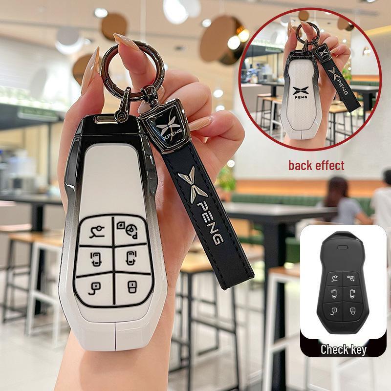 XPeng X9 Flip Key: Protective Case, Cover, Keychain Decoration/Modification