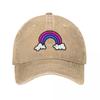 Bisexual Rainbow Baseball Cap Trucker Cap Custom Cap Golf Hat Genuine Hats for Unisex For Women  Unisexs