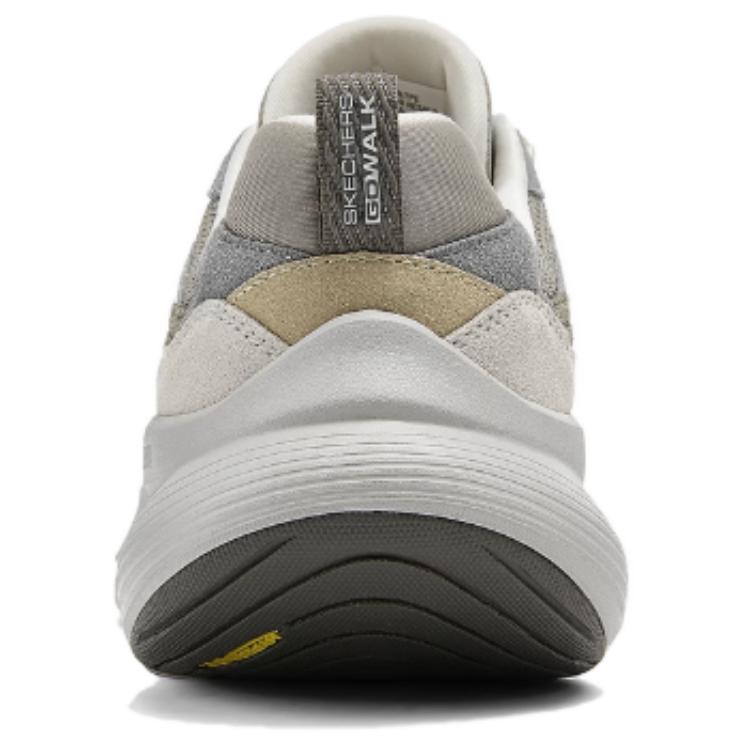 Skechers Men Go Walk Grey White Low Top Casual Shoes Comfort Cushion Versatile 216588-TPE
