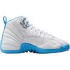 Air Jordan 12 Retro GS Melo 2025 Kids Sneakers White University-Blue Metallic-Silver 153265-112