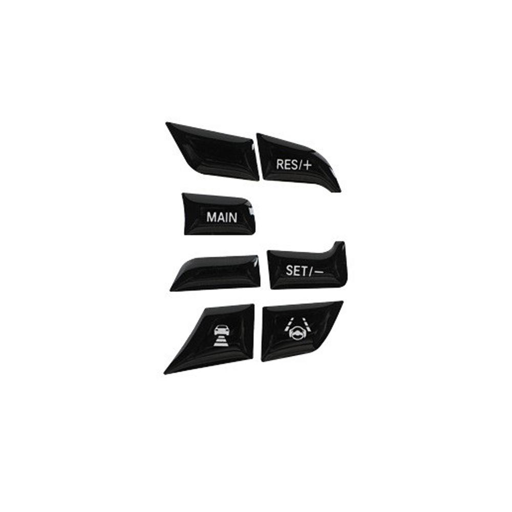 For Honda Accord 2018-2021 Steering Wheel Button Frame Trim Cover Stickers Black