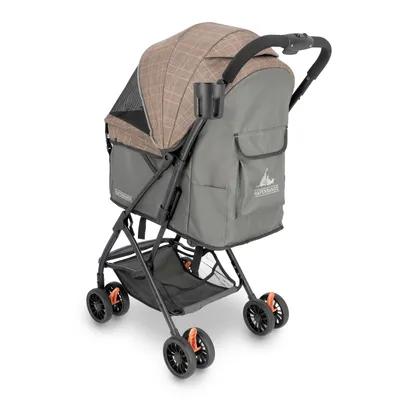 HAFENBANDE Sailor Dog and Cat Stroller, Light Brown and Taupe