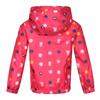 Regatta Childrens/Kids Peppa Pig Polka Dot Hooded Waterproof Jacket
