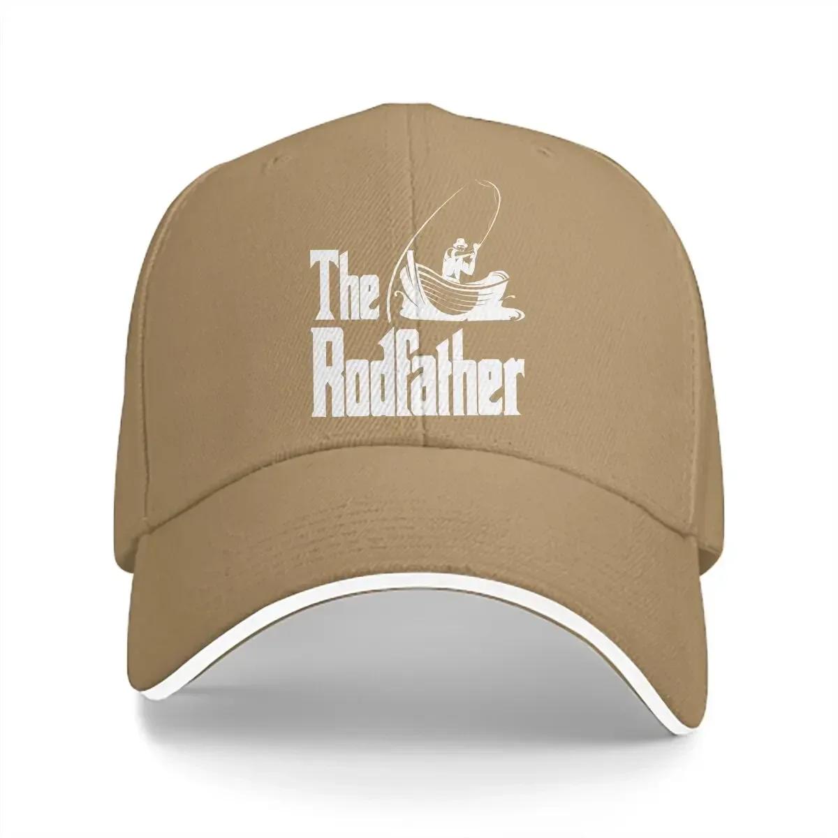 

The Rodfather Baseball Caps Peaked Cap Fly Fishing Adjustable Sun Shade Hats for Men Women One Size хакі