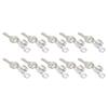 10pcs Beard Beads Keys Springs Beard Ornaments for Men Women Hair Braiding Decoration
