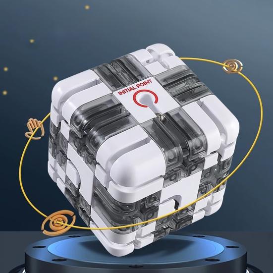 1/2Pcs 3D Puzzle Maze Cube Brain Teaser 3x3 Rolling Ball Maze