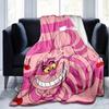 1pc Alice in Wonderland Printing Blanket Soft, All Season Throw for Living Room, Bedroom,Personalized Gift with Adorable Cartoon Design
