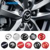 4 st. centrumkåpor logotyp navkåpa emblem långa ben 18 mm 56 mm invändig diameter 53 mm nya modeller för Mazda 3 Atenza Axela CX3 CX4 CX5 CX7