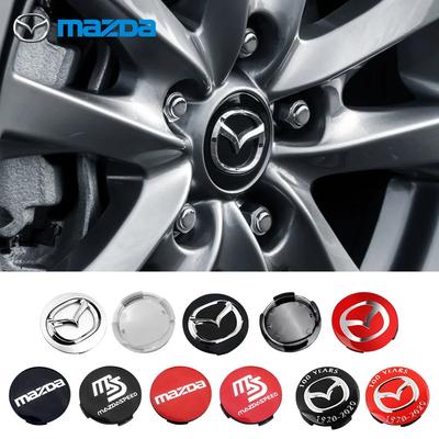 4 ks středová krytka kola logo kryt náboje znak emblém dlouhá nožka 18MM 56MM vnitřní průměr 53MM Nové modely Pro Mazda 3 Atenza Axela CX3 CX4 CX5 CX7