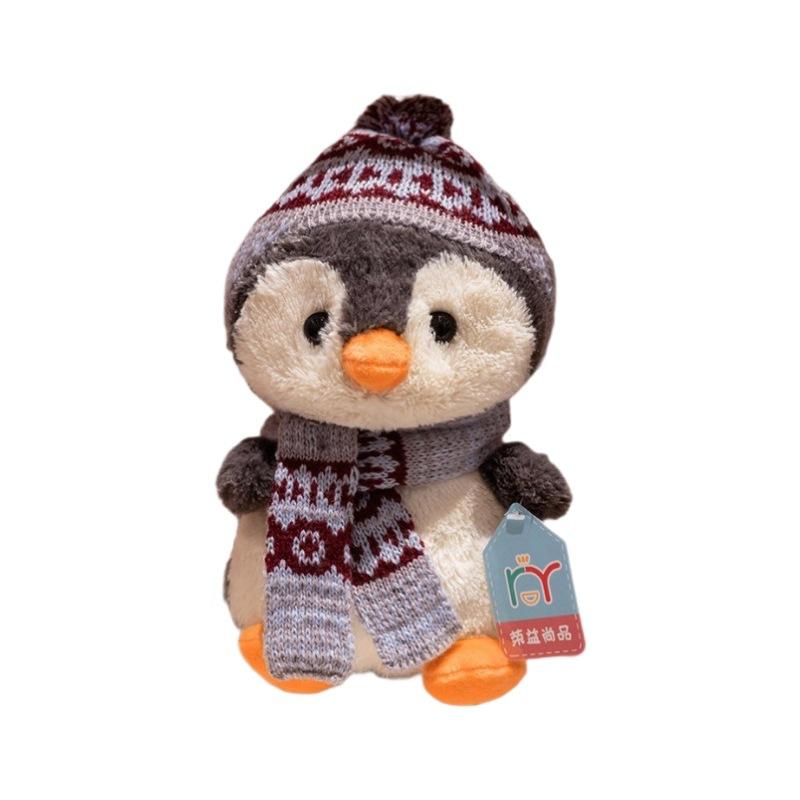 Scarf Penguin Plush Toy Children's Cute Scarf Doll Birthday Gift Doll Occasional Gift