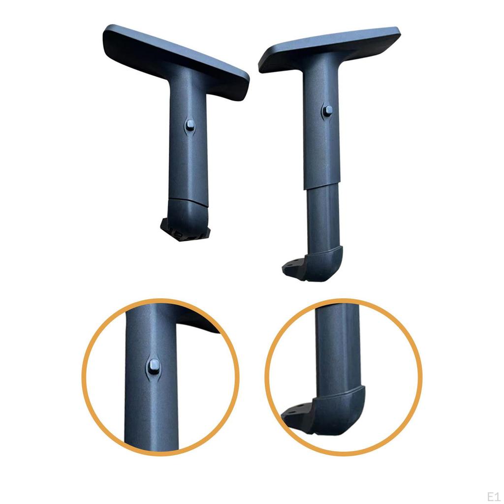 2x Office Chair Armrests Replacement Lightweight Adjustable Elegant Gaming Arms Arm Rests for