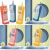 Cell Cartoon Vintage Telefonspielzeug mit blinkenden Lichtern und Musik zum Spielen für Kinder