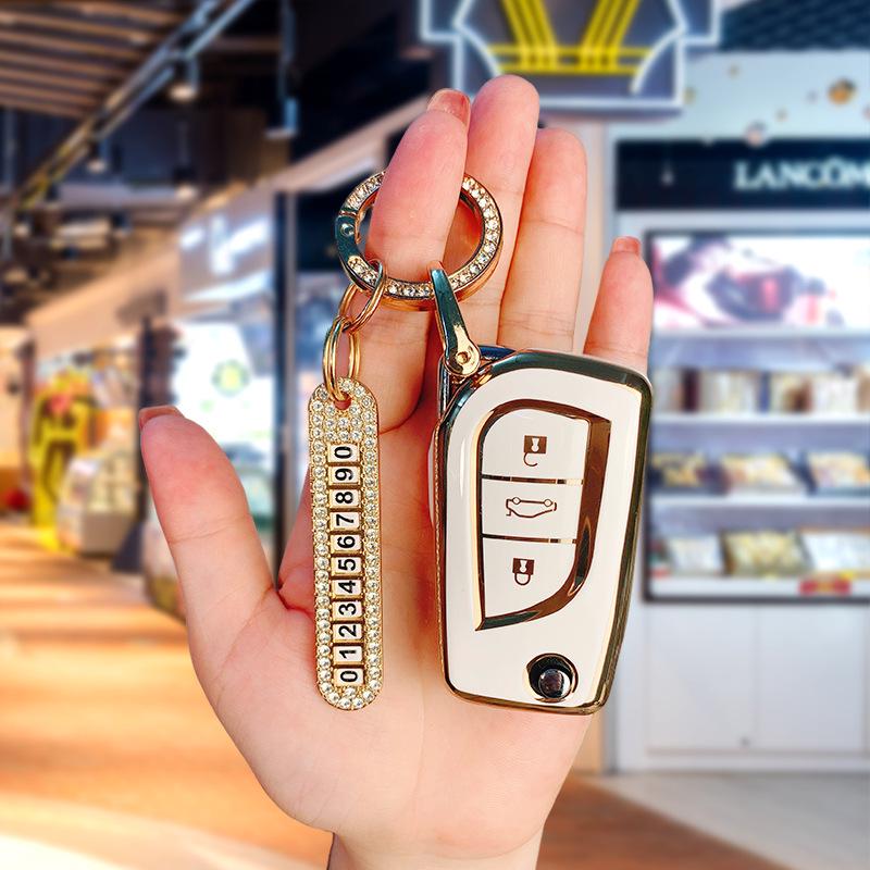 Toyota TPU Key Case for Corolla, Camry, Levin, Avalon, RAV4, C-HR, Highlander