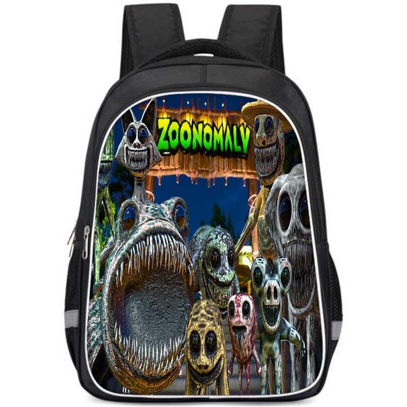 Stylish Gender Neutral Zoonomaly Oxford Fabric Lightweight Backpack For Students Style F,Small