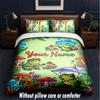 Fantasy Magic Theme Custom Text Or Name 3Pcs Bedding Set,1 Flat Sheet & 2 Pillowcases Personalized Home Bedding