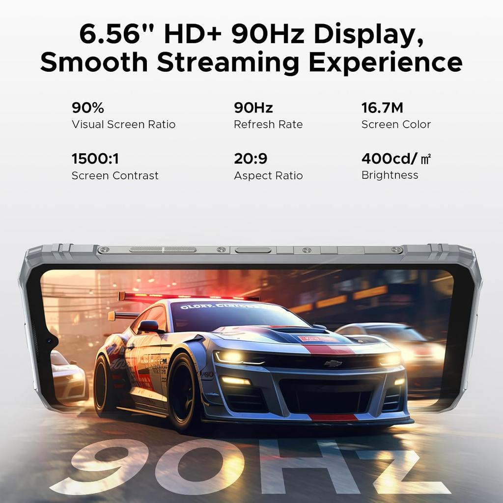 Doogee Blade10 PRO Telefon z Ogniwem Energetycznym 32GB+256GB Wyświetlacz 6.56" 50MP 6150mAh Android 15