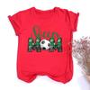 Soccer Mom Print Unisexs Tee Shirt Short Sleeve Fashion Girls Tshirt Casual Round Neck Tees Top Summer Football Clothing