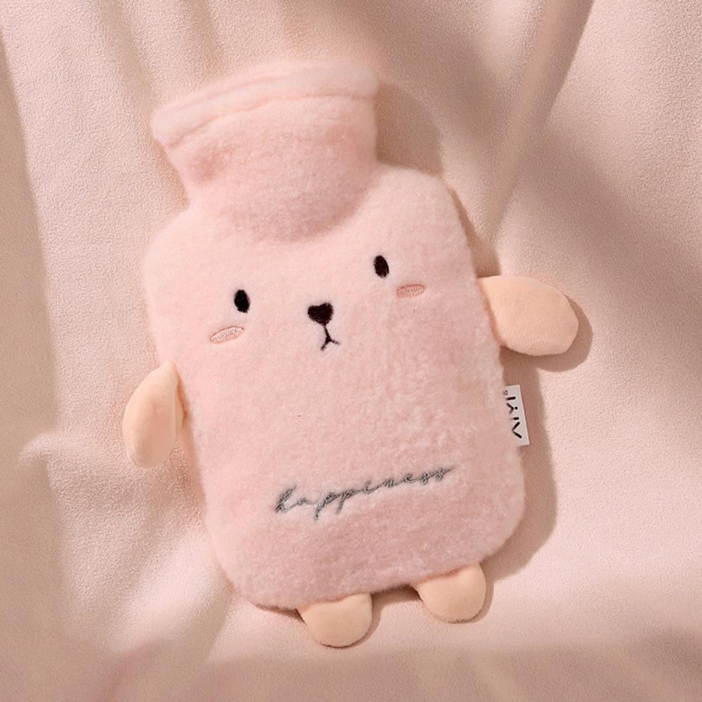 Leak-proof Hot Water Bottles Cute Hand Warmers Cartoon Water-filling Bottle  Female