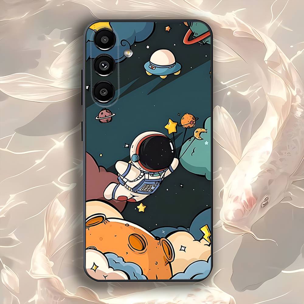 CARTOON Astronaut Cute Kid Phone Case Silicone Soft For Samsung  Galaxy A73,31,32,72,41,53,52,71,22,5G,Note,J7,8,9 SamsungA30