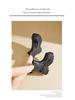 Women's Fashion Martin Rain Boots: Non-Slip, Thick Sole, Mid-Low Shaft, Height-Increasing Rubber Shoes