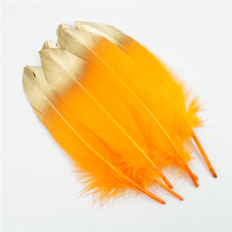 10Pcs Golden Goose Feather 15-20cm Silver Swan Plumes Dream Catcher Accessories DIY Jewelry Creation Feather Holiday Decorations