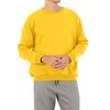 Men's Solid Color Plus Velvet Round Neck Sweatshirt Men's Sports Large Size Casual Round Neck Sweatshirt