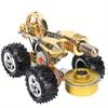 Stirling Car Engine Model Miniature External Combustion Power Exquisite Physics Science Kit for Experimental Gift Model Collection