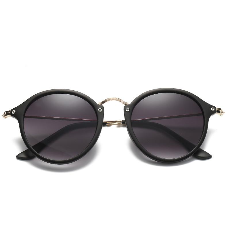 Mote Rund metallramme Speil Solbriller Kvinner Menn Retro Brand Designer Solbriller Trending UV4 Gafas De Sol Mujer
