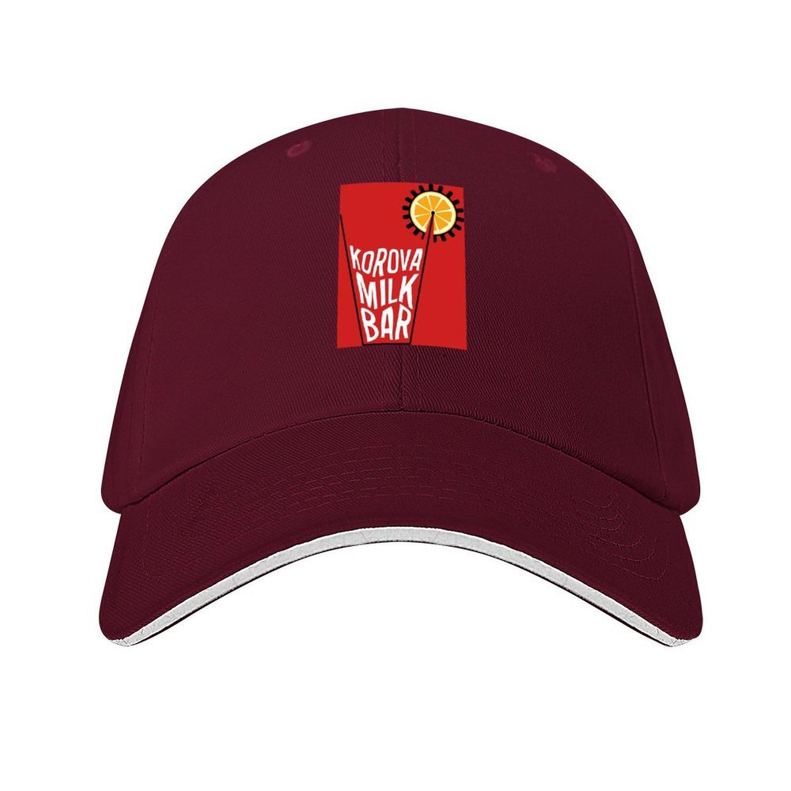 Korova Milk Bar Poster Baseball Cap Hat men funny hat Snap Back Hat Thermal Visor Man Womens