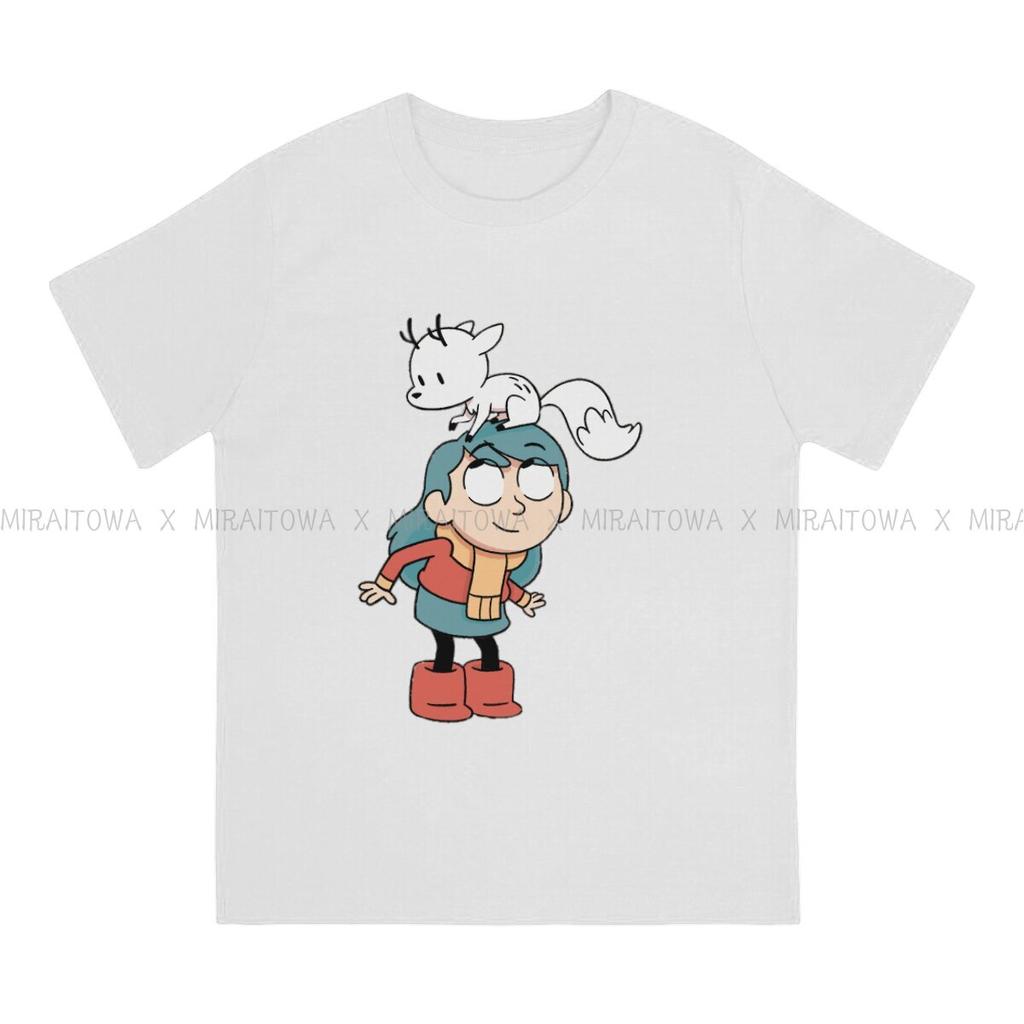 Hilda TV Series Mens TShirt Blue Hair Girl Fashion T Shirt Original Streetwear New Trend