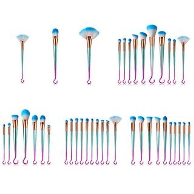 Stroke of Beauty - Set of 1 / 7 /10: Makeup Brush with Holographic Hook Handle