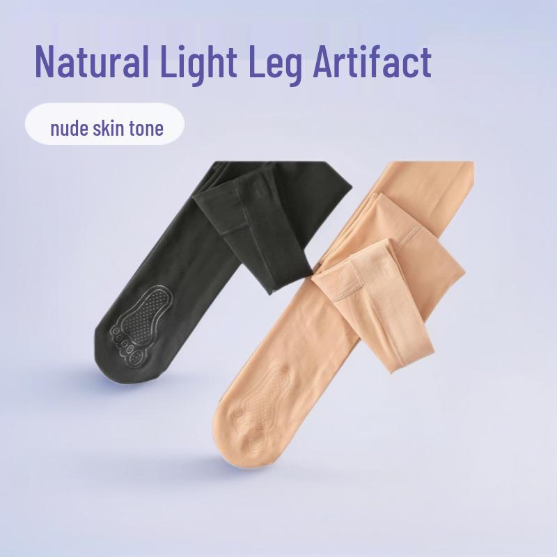 

Women s Base Layer Spring/Autumn Pantyhose: Thin, Flesh-Colored, Anti-Snag, Nude Skin Tone, Super Natural Bare Leg Look, Steel Wire Stockings. One Size, 70-130 lbs