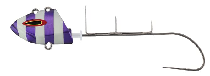 

JACKALL Replacement Hook Type Anchovy Dragon Tenya 80 Stripe No. Purple/Glow