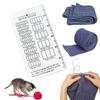 Plastic Knitting Gauge Ruler For Quick Stitching And Row Measurement Crafting Tool For Crochet Knitters And Yarn Enthusiasts