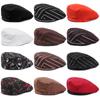 Kitchen Cooking Round Cotton Mesh Patchwork Work Wear Hats Berets Waiter Caps