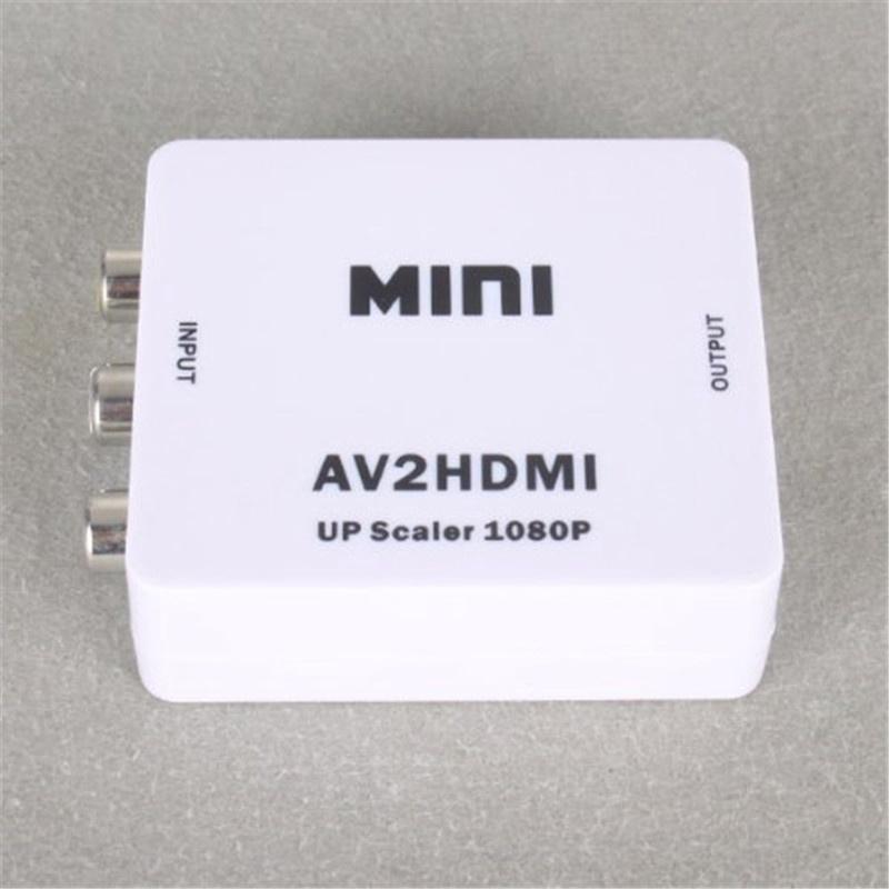 Mini AV2HDMI Upscaler 1080P PS2 DV Adpter AV RCA To HDMI VIDEO