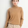 Women's High Neck Cashmere Sweater - Simple, Elegant, Plus Size Knitwear for Autumn & Winter