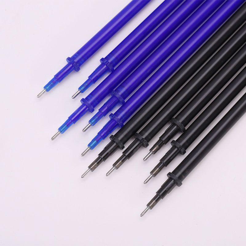 100 Stück Löschbarer Stift Nachfüllmine 0,5 mm Blaue/Schwarze Tinte Schreibstifte Geschenk für Studenten Schreibwaren